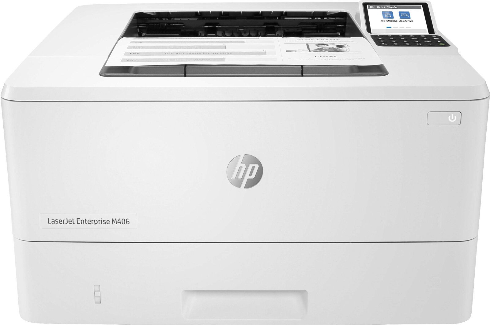 Imprimanta laser monocrom HP M406DN, A4, duplex, 38 ppm