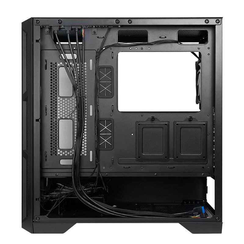 CARCASA Chieftec  APEX , Tower, ATX, fara sursa, 4xfan, USB 3.2 gen 2 Type-C x 2, USB 3.2 gen 1 x 2, USB 2.0 x 1, audio, mic, RGB, PSU shroud, 7 sloturi expansiune, iluminare ARGB, negru,  GA-01B-TG-OP  (timbru verde 0.4lei)