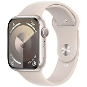 Apple Watch S9 GPS 45mm Starlight Alu Case w Starlight Sport Band - S/M