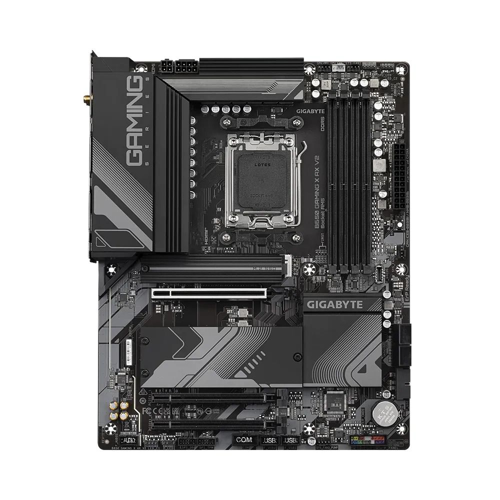 Placa de baza GIGABYTE B650 GAMING X AX V2, socket AM5, 4x DDR5 UDIMM, 4x SATA, 3x NVMe, 13x USB-A, 2x USB-C, ATX