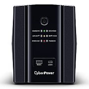 UPS Cyber Power UT2200EG-FR, 2200 VA, 1320 W, cu management, line-interactive, 4x Schuko, 2x USB, Sealed Lead-acid, LED, Tower, Negru
