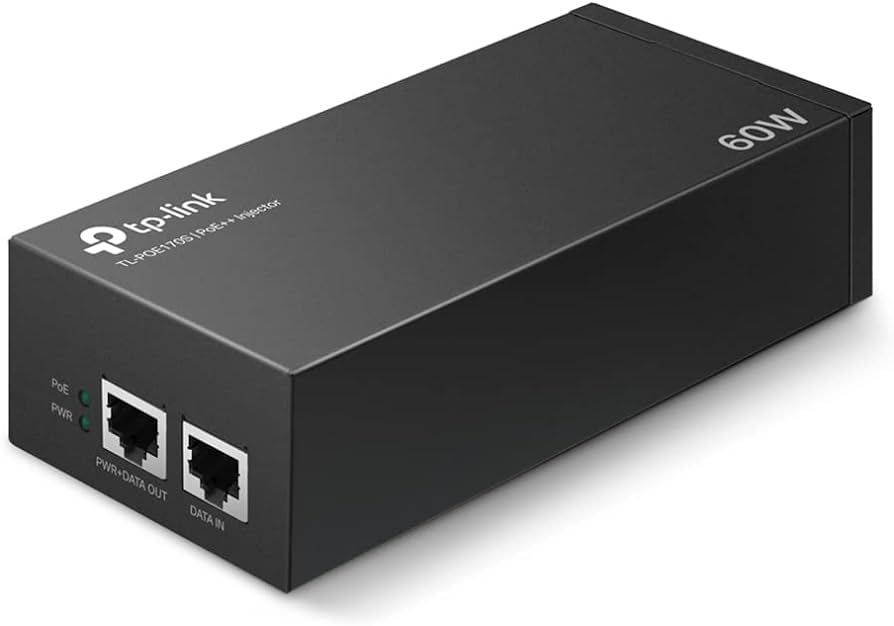 TP-LINK PoE++ Injektor TL-POE170S 60W PoE Power 1× Gigabit PoE Port, 1× Gigabit Non-PoE Port
