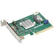 Supermicro AOC-SLG4-2E4T-O 2-Port Retimer, x8 PCIe Gen 4, Low Profile AOC, RoHS
