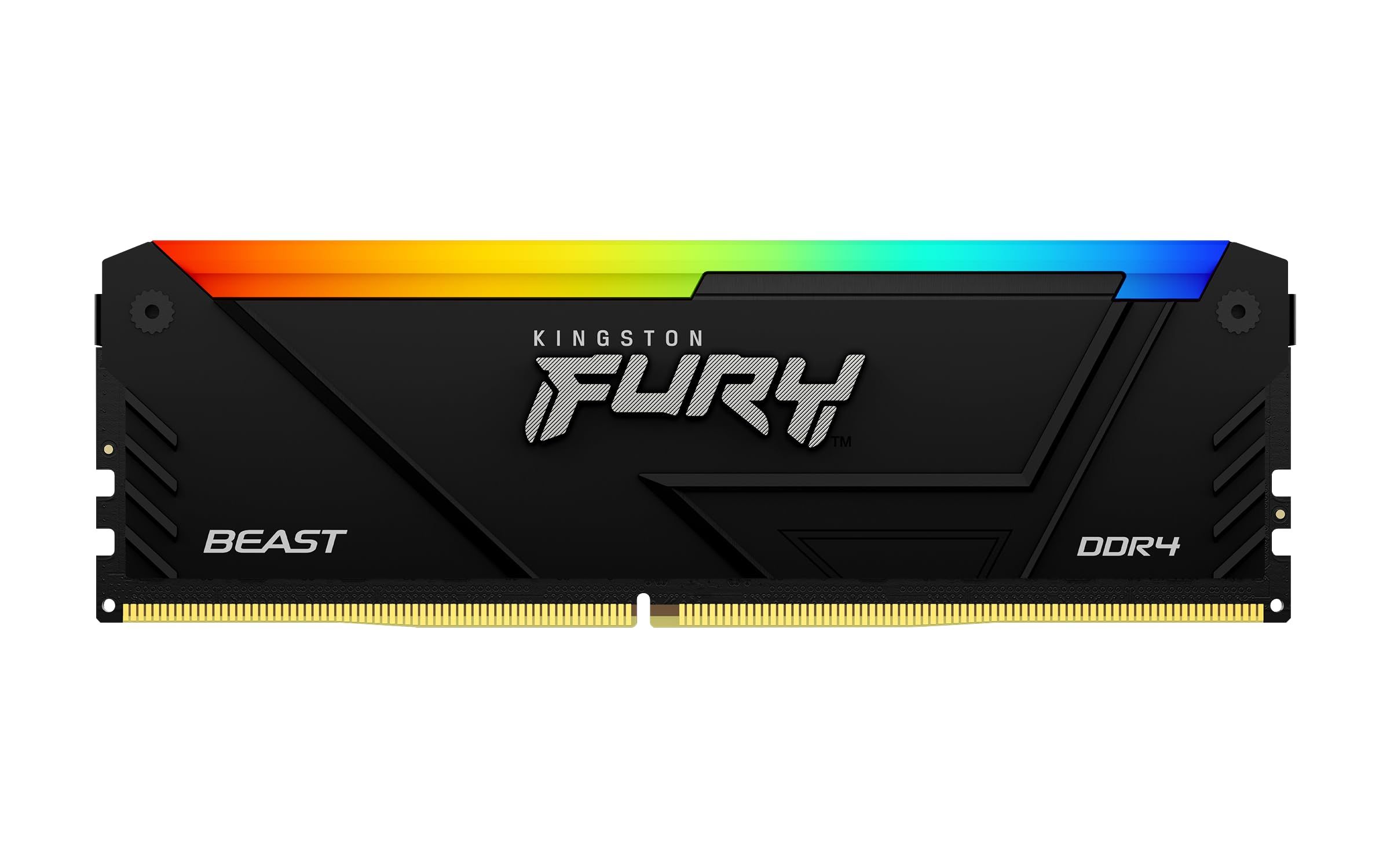 Memorie Kingston FURY Beast 8 GB DDR4 3200 MHz CL16, XMP 2.0, Negru, RGB