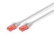 CAT 6 U-UTP patch cord, Cu, LSZH AWG 26/7, length 25 m, color grey