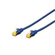 CAT 6A S-FTP patch cord, Cu, LSZH AWG 26/7, length 0.25 m, color blue