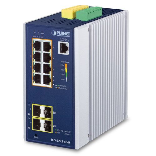 Switch Planet IGS-5225-8P4S, 8 porturi 10/100/1000 Mbps