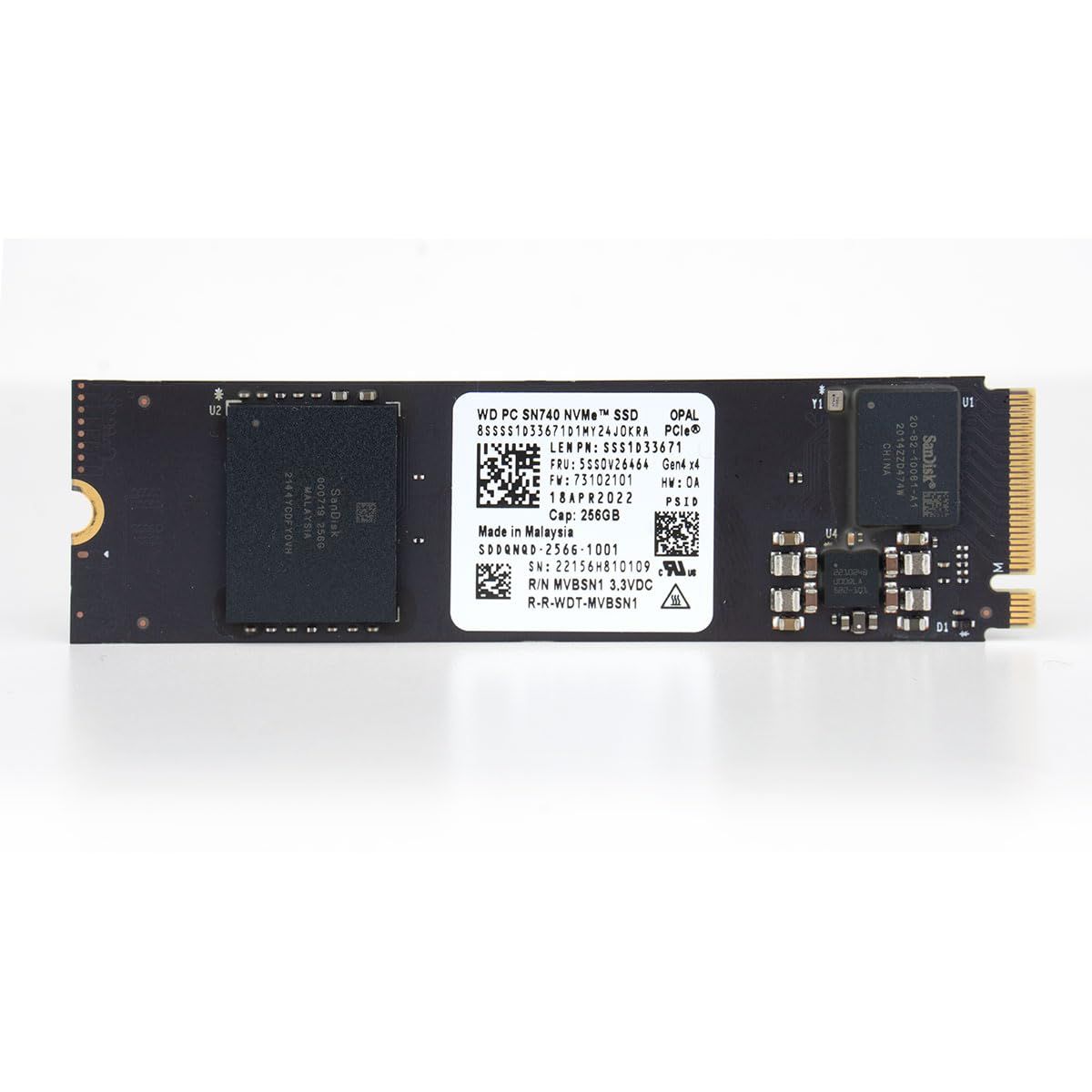 SSD WD SN740 256 GB PCIe 4.0 x4 M.2 2280