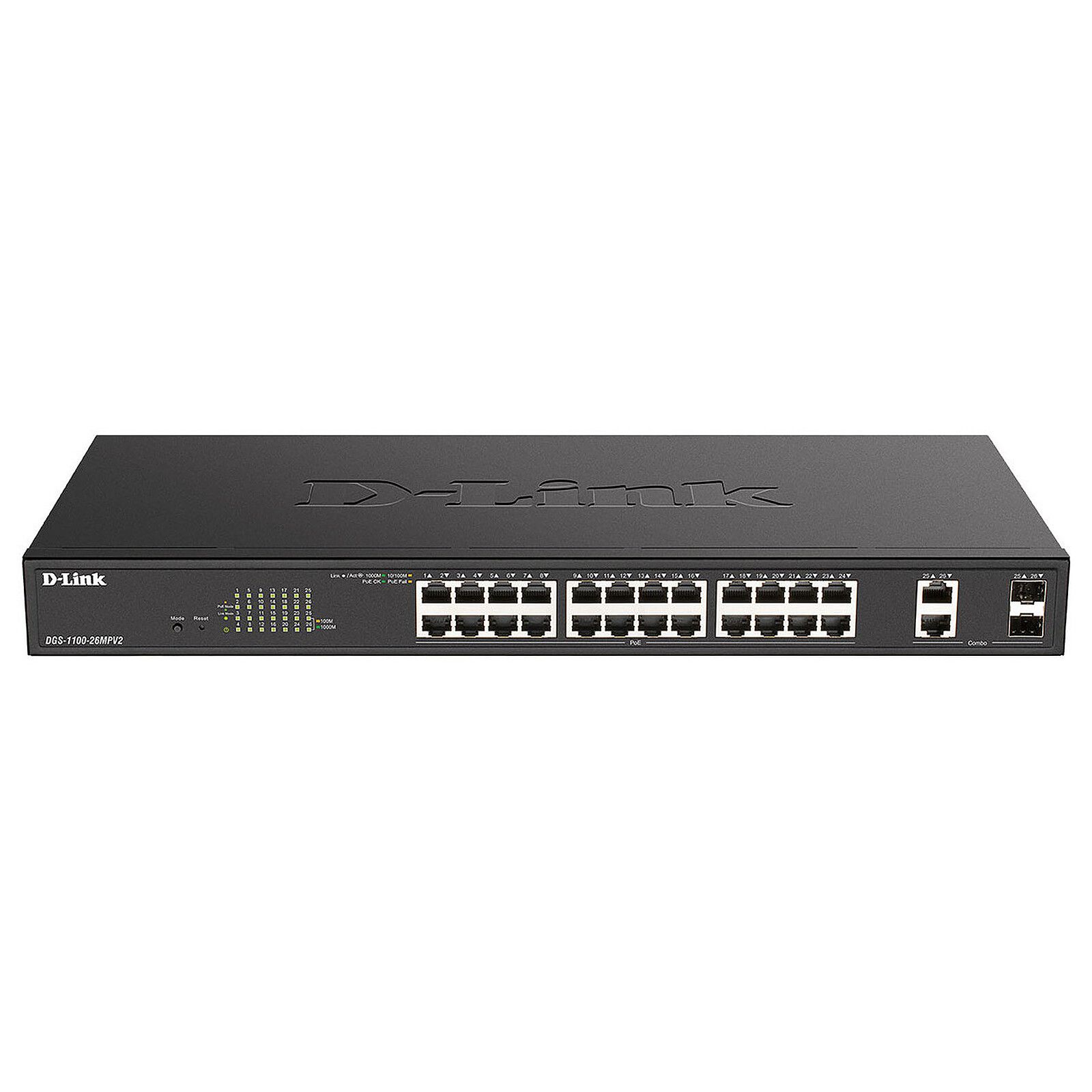 Switch D-Link DGS-1100-26MPV2/E, 26 porturi 10 / 100 / 1000 MBs