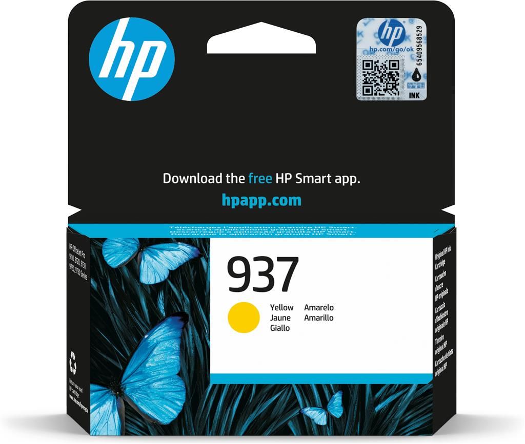 Cartus cerneala HP 4S6W4NE ,Galben ,800 Pagini ,Original (937)