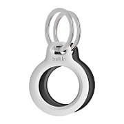 2-PACK SECURE HOLDER W/ KEY RIN/F/ APPLE AIRTAG BLACK AND WHITE