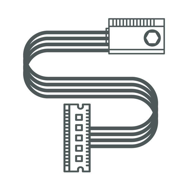 18 CM USB TYPE A CABLE FOR WAREHOUSE KEYBOARD