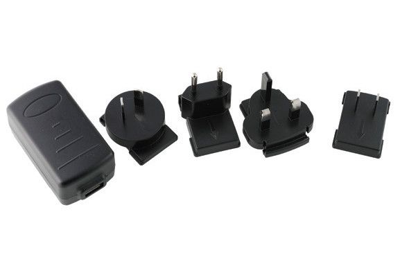 USB Power Adapter (5V, 2A), includes EU, UK, US, India plugs