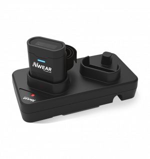 Dual slot Charging cradle (connectable up to 5 pcs) for WD4 Series.