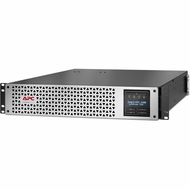 UPS APC SMTL2200RMI2UCNC, 2200 VA, 1980 W, cu management, line-interactive, 8x C13, 1x C19, 2x USB, Lithium-ion, LCD, Rack 2U, Negru