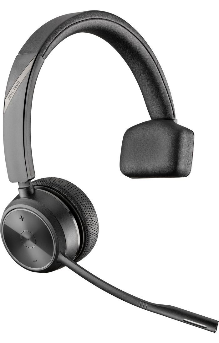 Poly Savi 7210 Office DECT 1880-1900 MHz Single Ear Headset EMEA - INTL English Loc  Euro plug