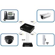 4 PORT GIGABIT POE+ INJECTOR/IN