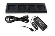 ScanPal EDA50K Quad Charger - EU Kit. Four-slot battery charging station. Includes EU power cord and power supply.