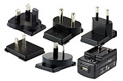 KIT 5V/2A PS 5 PLUGS/EDA70 ROW