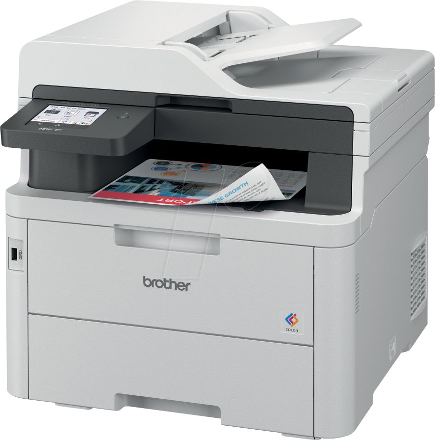 Imprimanta multifunctionala laser color Brother MFC-L3760CDW, A4, ADF, USB 2.0, Wi-Fi, NFC, 26 ppm negru, 26 ppm color