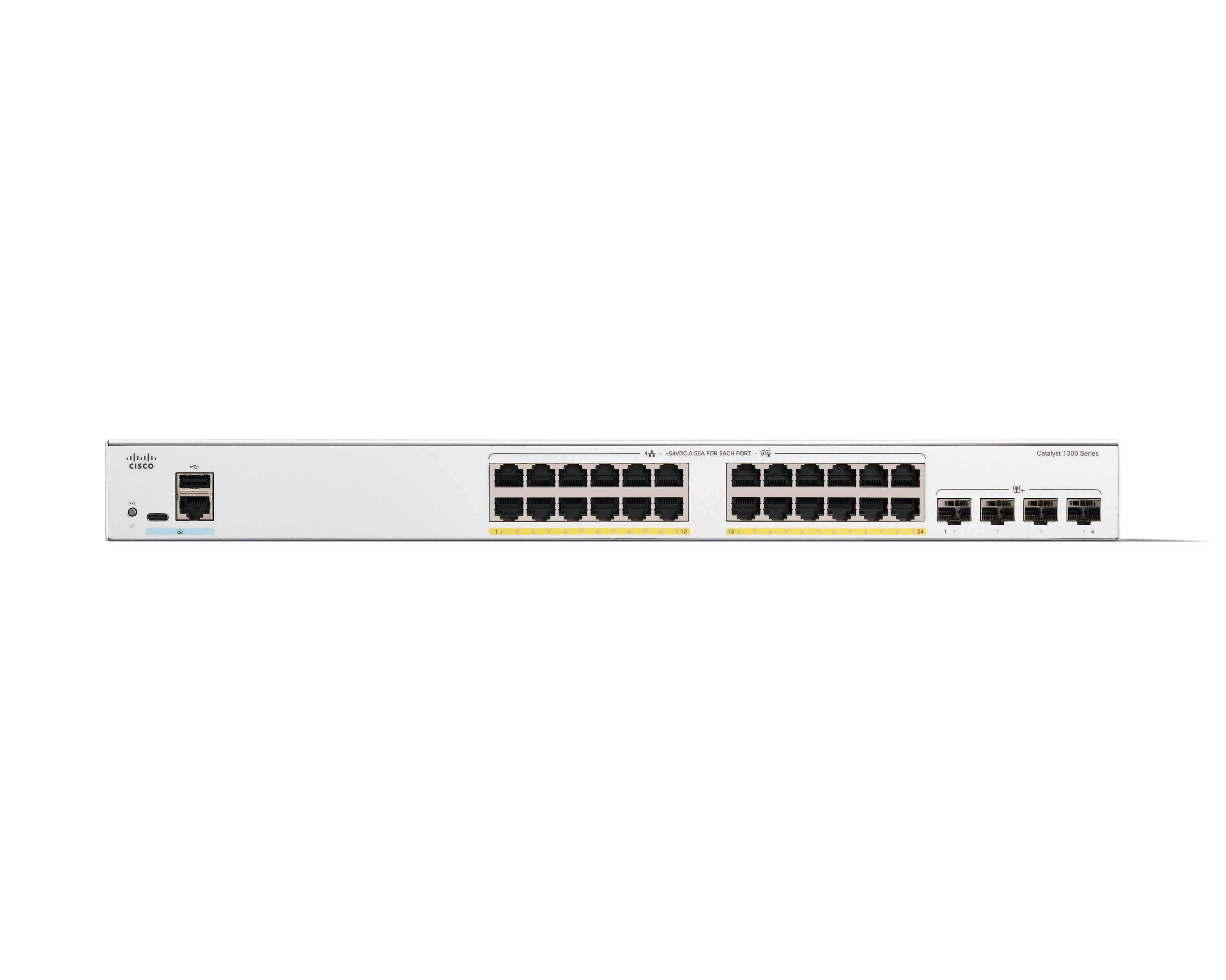 Switch Cisco C1300-24P-4X, 24 porturi 10 / 100 / 1000 MBs