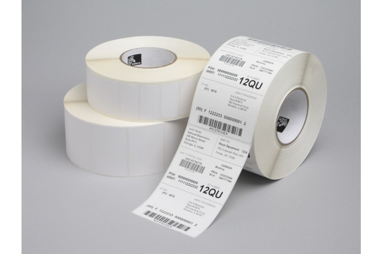Label, Paper, 102x76mm Direct Thermal, Z-Perform 1000D, Uncoated, Permanent Adhesive, 76mm Core
