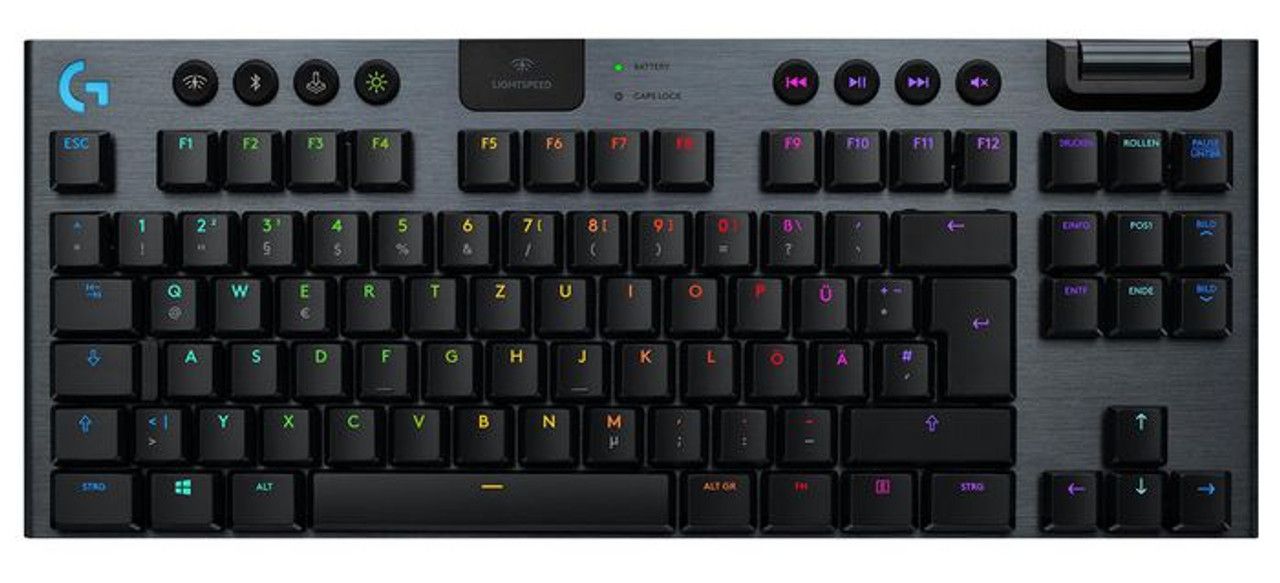 G915 TKLTENKEYL.LIGHTSP.WRLSRGB/MECH.GAMING KEYB.CARBON DEU CENT