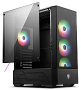 MSI MAG FORGE 112R, Mid-Tower, RGB, Negru