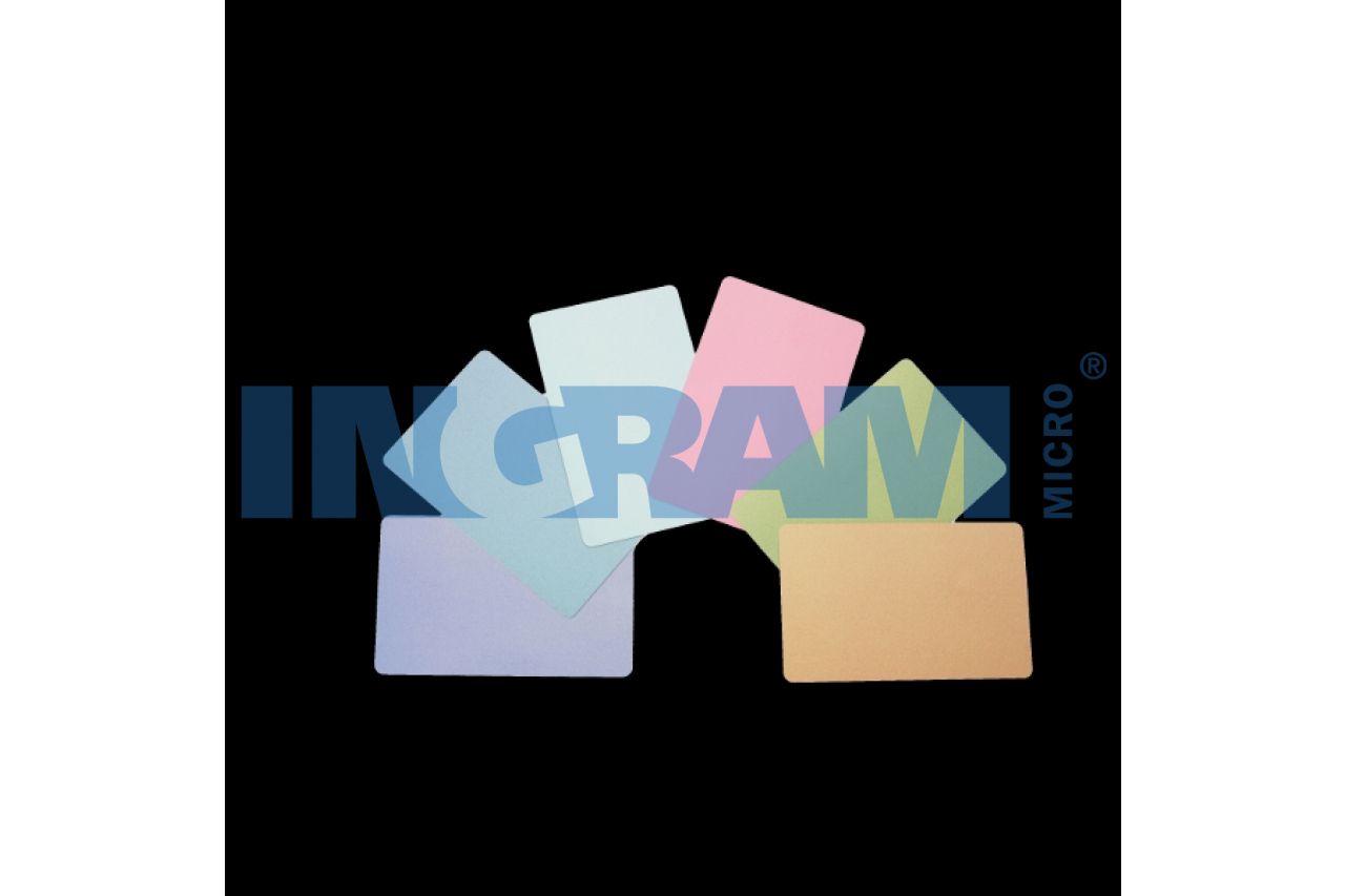 Zebra color PVC card - yellow, 30 mil (500 cards)