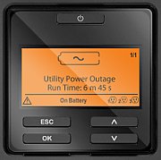 UPS APC SRT1000RMXLI-NC, 1000 VA, 1000 W, on-line double-conversion, 6x C13, 1x RJ45, 1x USB, 48 V Sealed Lead Acid (VRLA), LCD, Rack 2U, Negru