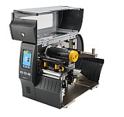 TT Printer ZT411 4 , 300 dpi, Euro and UK cord, Serial, USB, 10/100 Ethernet, Bluetooth 4.1/MFi, USB Host, Cutter w/ Catch Tray, EZPL
