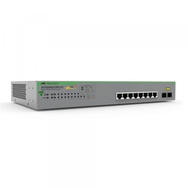 Switch Allied Telesis AT-GS950/10PS V2-50, 8 porturi 10/100/1000 Mbps