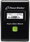 UPS Power Walker VI 600 SW FR, 600 VA, 360 W, cu management, line-interactive, 2x Schuko, 1x RJ45, 1x USB, 12.0V/7.0Ah Tower, Negru