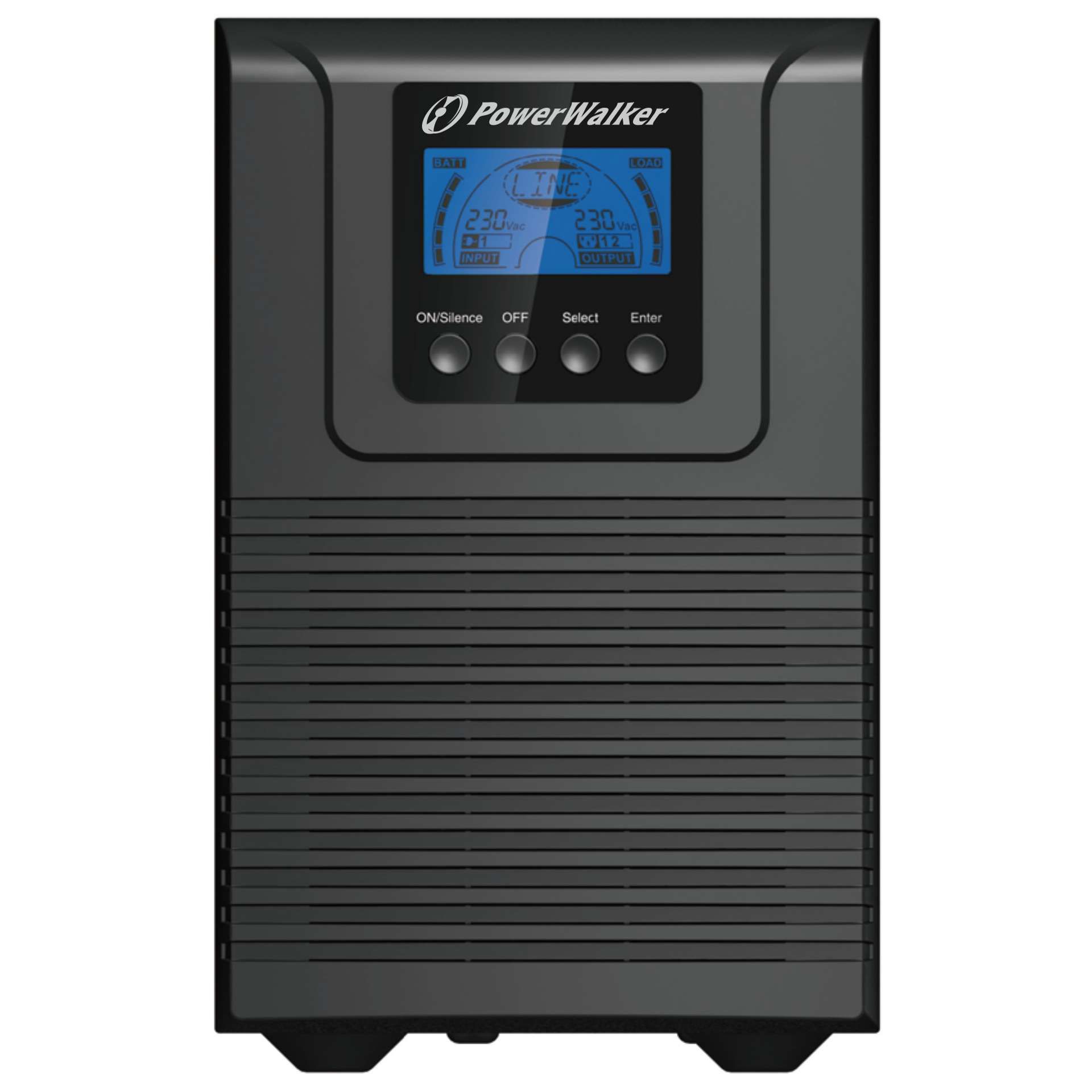 UPS Power Walker VFI 2000 TG, 2000VA, 1800W, cu management, on-line, 4x C13, 1x C14, 1x USB, 12.0V/9.0Ah LCD, Tower, Negru