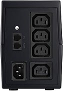 UPS PowerWalker VI 850 SHL IEC, 850 VA, 480 W, cu management, line-interactive, 4x C13, 1x C14, 1x RJ45, 12.0V/9.0Ah LCD, Tower, Negru