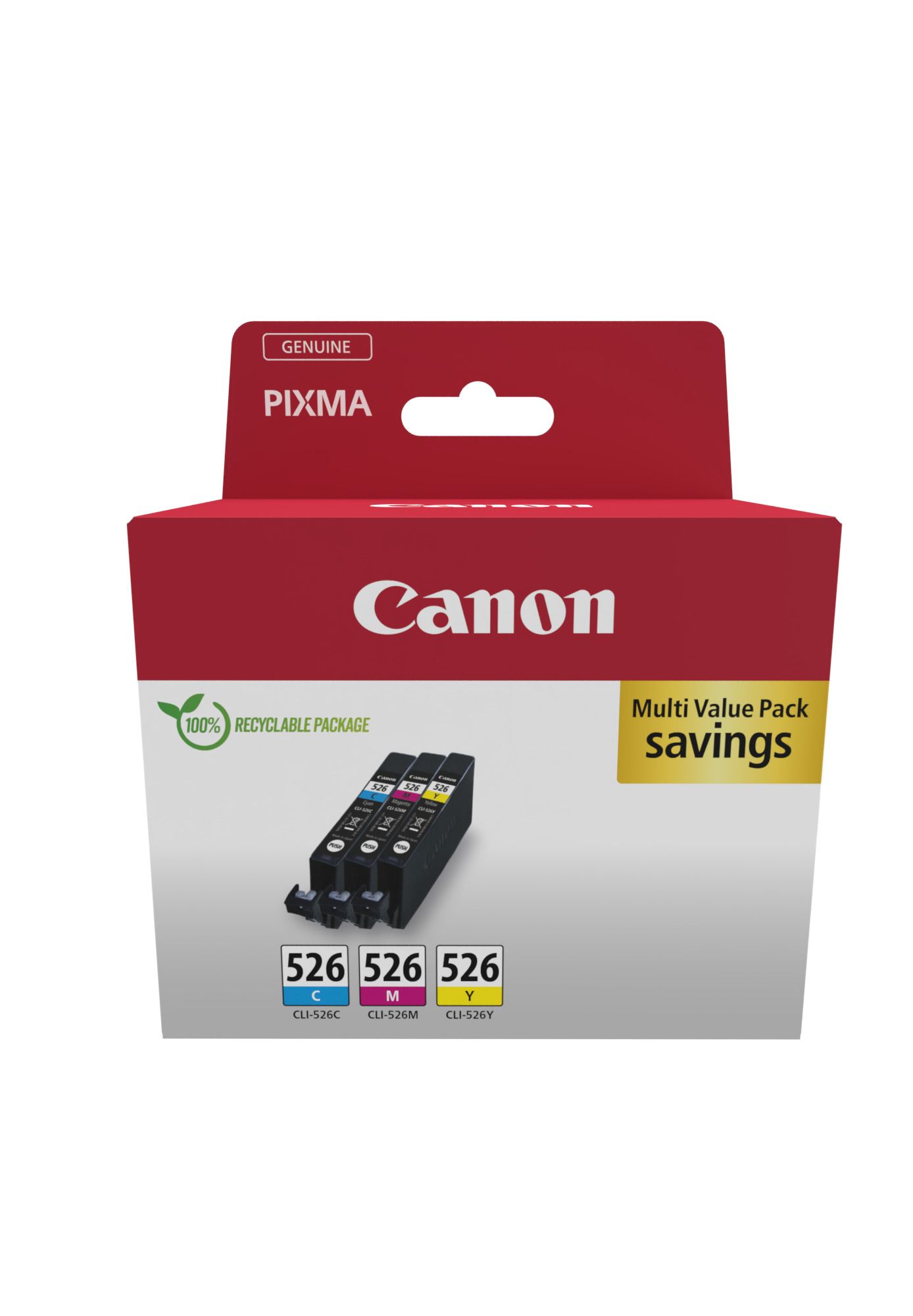 Cartus cerneala Canon 4541B018 ,Color ,3 x 9ml ,Original (CLI-526CMY)