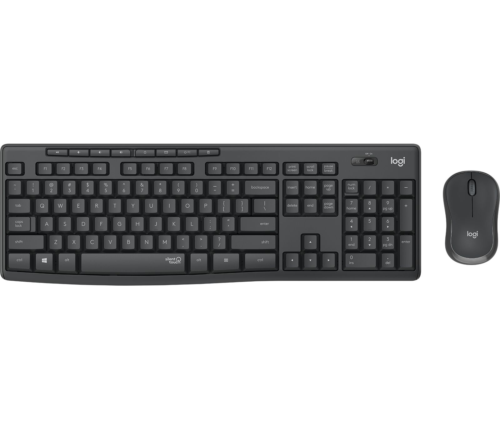 MK295 SILENT WIRELESS COMBO/GRAPHITE FRA CENTRAL