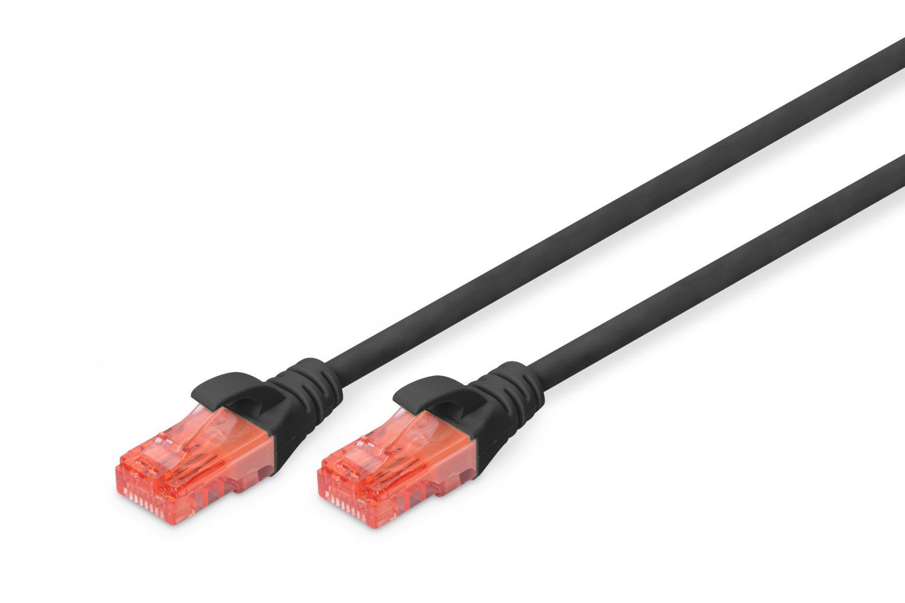 DIGITUS DK-1612-010/BL DIGITUS Premium CAT 6 UTP patch cable, Length 1,0 m, Color black