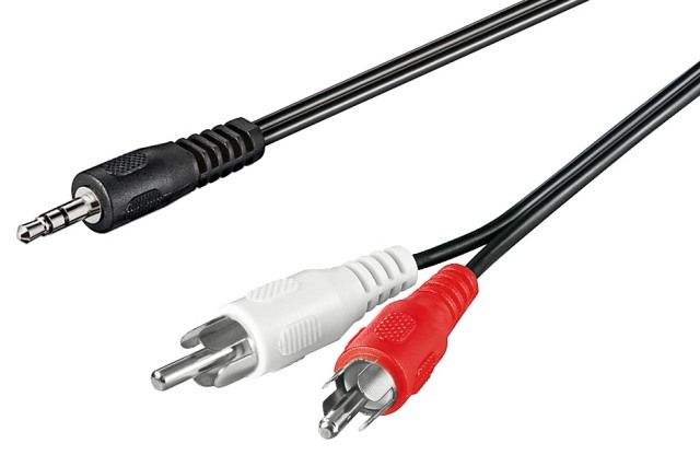 Cablu audio 
3,5 mm stereo tata &gt 2 x RCA tata
Ambalare: vrac 1 buc.