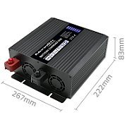 Qoltec 51957 Smart Monolith charger for LiFePO4 AGM GEL SLA batteries | 50A | 12V