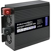 Qoltec 51957 Smart Monolith charger for LiFePO4 AGM GEL SLA batteries | 50A | 12V