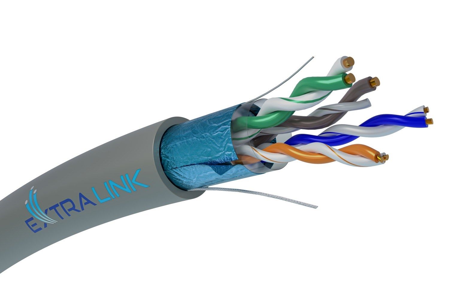 Extralink CAT5E FTP (F/UTP) Internal | Twisted-pair network cable | 305M