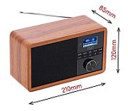 Adler AD 1184 radio Portable Digital Black  Wood