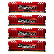 Memorie G.Skill RipjawsZ 32 GB DDR3 1600 MHz CL10, kit 4 x 8 GB, XMP, Rosu-negru