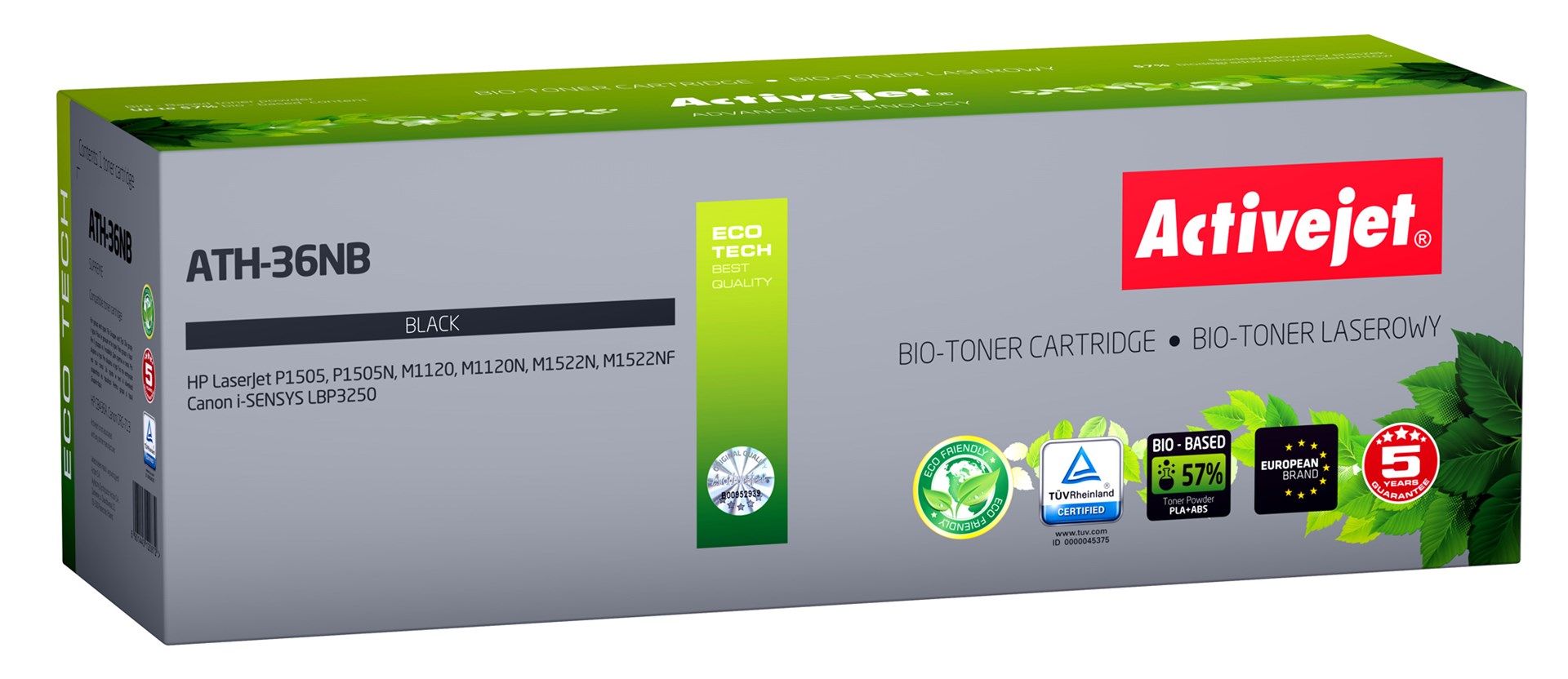 Cartus toner Activejet ATH-36NB BIO ,Negru ,2000 pagini (compatibil cu HP ATH-36NB BIO)