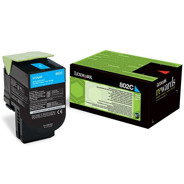 Cartus toner Lexmark LEXMARK 80C20C0 ,Albastru ,1 000 pagini ,Original (80C20C0)