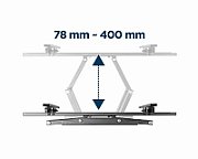Gembird WM-70ST-01 TV mount 177.8 cm (70 ) Black