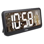 GreenBlue Extra Large LED Wall Clock  Temperature  Date  GB214