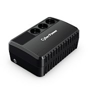 UPS Cyber Power BU650EG-FR, 650 VA, 360 W, line-interactive, Sealed Lead-acid, LED, Brick, Negru
