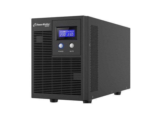 UPS PowerWalker VI 3000 STL FR, 3000 VA, 1800 W, cu management, line-interactive, 4x Schuko, 1x RJ45, 12V 7Ah Tower, Negru